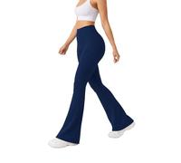 SMILODOX Schlaghose Leggings Damen Loreen, Flared Seamless Sportleggings, Slim Fit Booty Yogahose, Sporthose Blickdicht, Elastische Fitnessleggings für Workout, Gym, Yoga & Alltag