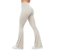 SMILODOX Schlaghose Leggings Damen Loreen, Flared Seamless Sportleggings, Slim Fit Booty Yogahose, Sporthose Blickdicht, Elastische Fitnessleggings für Workout, Gym, Yoga & Alltag