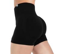 SMILODOX Short Leggings Damen Elvia, Hochtaillierte Sportshorts mit Figurformender V-Kontur und elastischem Funktionsmaterial, Nahtlose Trainingsshorts für Fitness, Gym & aktive Freizeit