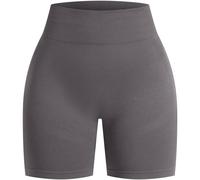 SMILODOX Damen Shorts Maria Solid Scrunch (HD77-2) S Grau