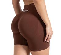 SMILODOX Shorts Damen - Maria Solid Scrunch Kurze Hose - Shaped Fit Sporthose, Hotpants Damen kurz Booty Scrunch, elastischer Bund, angenehm auf der Haut