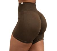 SMILODOX Sport Shorts Damen Amaze Pro Scrunch, Seamless Blickdichte Radlerhose, Unsichtbarer Scrunch-Effekt, V-Shape High Waist Kurze Sporthose, Hoher Bund Biker Shorts für Yoga, Fitness & Gym
