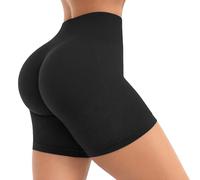 SMILODOX Sport Shorts Damen Amaze Pro Scrunch, Seamless Blickdichte Radlerhose, Unsichtbarer Scrunch-Effekt, V-Shape High Waist Kurze Sporthose, Hoher Bund Biker Shorts für Yoga, Fitness & Gym
