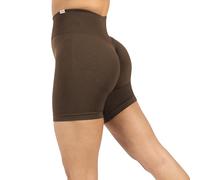SMILODOX Sport Shorts Damen Amaze Pro Scrunch, Seamless Blickdichte Radlerhose, Unsichtbarer Scrunch-Effekt, V-Shape High Waist Kurze Sporthose, Hoher Bund Biker Shorts für Yoga, Fitness & Gym