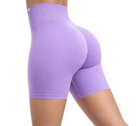 SMILODOX Sport Shorts Damen Amaze Pro, Seamless Blickdichte Radlerhose, Unsichtbarer Scrunch-Effekt, V-Shape High Waist Kurze Sporthose Biker Shorts Yoga Fitness Gym