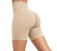 SMILODOX Sport Shorts Damen Amaze Pro, Seamless Blickdichte Radlerhose, Unsichtbarer Scrunch-Effekt, V-Shape High Waist Kurze Sporthose, Hoher Bund Biker Shorts für Yoga Fitness Gym