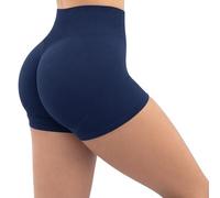 SMILODOX Sport Shorts Damen Amaze Ultra, Seamless Blickdichte Radlerhose, Unsichtbarer Scrunch-Effekt, V-Shape High Waist Kurze Sporthose, Hoher Bund Biker Shorts für Yoga Fitness Gym