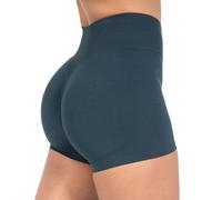 SMILODOX Sport Shorts Damen Amaze Ultra, Seamless Blickdichte Radlerhose, Unsichtbarer Scrunch-Effekt, V-Shape High Waist Kurze Sporthose, Hoher Bund Biker Shorts für Yoga Fitness Gym