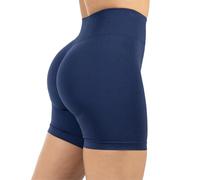 SMILODOX Sport Shorts Damen Amaze Ultra, Seamless Blickdichte Radlerhose, Unsichtbarer Scrunch-Effekt, V-Shape High Waist Kurze Sporthose, Hoher Bund Biker Shorts für Yoga Fitness Gym