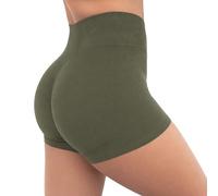 SMILODOX Sport Shorts Damen Amaze Ultra, Seamless Blickdichte Radlerhose, Unsichtbarer Scrunch-Effekt, V-Shape High Waist Kurze Sporthose, Hoher Bund Biker Shorts für Yoga Fitness Gym