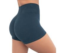 SMILODOX Sport Shorts Damen Amaze Ultra, Seamless Blickdichte Radlerhose, Unsichtbarer Scrunch-Effekt, V-Shape High Waist Kurze Sporthose, Hoher Bund Biker Shorts für Yoga Fitness Gym
