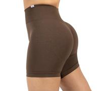 SMILODOX Sport Shorts Damen Amaze Ultra, Seamless Blickdichte Radlerhose, Unsichtbarer Scrunch-Effekt, V-Shape High Waist Kurze Sporthose, Hoher Bund Biker Shorts für Yoga Fitness Gym