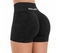 SMILODOX Sport Shorts Damen - Cetrina Scrunch Radlerhose kurz - Shaped Fit Kurze Sporthose, Damen Booty Scrunch Kurz Leggings, elastischer Bund, angenehm auf der Haut
