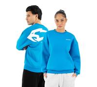 SMILODOX Sweatshirt Unisex Tane Oversize Fit Rundhals Pullover mit großem Rückenprint & Brustlogo, lockerer Streetwear Sweater aus weichem Material, Oversized Pullover für Herren Damen