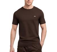 SMILODOX T-Shirt Herren Ilyas, Komfortables Herren-Shirt mit graviertem Metallabel, Weiches Baumwoll-Shirt für Alltag und Freizeit, Schlichtes Oberteil, Hochwertig verarbeitet, Vielseitig kombinierbar