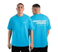 SMILODOX T-Shirt Herren Tamio, Locker geschnittenes Oversize Shirt mit Auffälligem Backprint, Kurzarmshirt aus weichem Material und Klassischem Rundhalsausschnitt für Streetwear, Alltag und Training