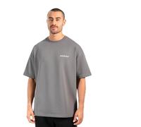 SMILODOX T-Shirt Herren Tamio, Locker geschnittenes Oversize Shirt mit Auffälligem Backprint, Kurzarmshirt aus weichem Material und Klassischem Rundhalsausschnitt für Streetwear, Alltag und Training