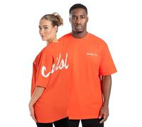 SMILODOX Oversize T-Shirt Liquid Brail (124757) XS Koralle