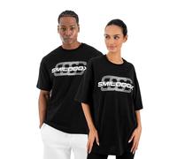 SMILODOX T-Shirt Unisex Lyam, Oversized Passform, Herren undn Damen, Kurzarm, Rundhalsausschnitt, Weiches Obermaterial, Großer Print Brust, mit Backprint, Modernes Design, Sport & Freizeit