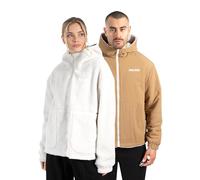 SMILODOX Wendejacke Unisex Elior, 2 in 1 Reversible Jacket aus weichem Teddyfell mit Reißverschluss, Seitentaschen & Kapuze, Übergangsjacke warmes Unisex Design für Streetwear Freizeit und Alltag