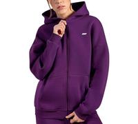 SMILODOX Zip Hoodie Damen Lyanna, Kapuzenjacke mit Reißverschluss, weichem Material und Seitentaschen, dezentes Logo, Hochwertige Verarbeitung, Lässiger Allrounder für Alltag, Freizeit und Sport