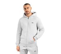 SMILODOX Zip Hoodie Herren Yasin, Kapuzenpullover mit Logo auf der Brust, leicht überschnittenen Schultern, weichem und hochwertigem Stoff, sportlicher Hoody für Alltag, Streetstyle und Freizeit