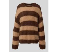 Smith and Soul Relaxed Fit Strickpullover mit Woll-Mohair-Anteil in Dunkelbraun, Größe XL