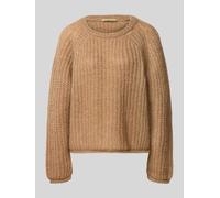 Smith and Soul Strickpullover mit Woll- und Mohair-Anteil in Mittelbraun, Größe XL