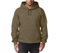 Smith & Solo Herren Kapuzenpullover - Sweatshirt Pullover Rundhals - Langarm - Slim - Fit - Training - Hoodie - Pulli - Hochwertige Baumwollmischung Männer (Stone S)