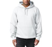 Smith & Solo Herren Kapuzenpullover - Sweatshirt Pullover Rundhals - Langarm - Slim - Fit - Training - Hoodie - Pulli - Hochwertige Baumwollmischung Männer (Weiss 2XL)