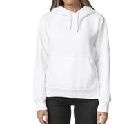 Smith & Solo Hoodie Damen - Kapuzenpullover Frauen Baumwolle Long, mit Kapuze Pullover Sweatshirt Rundhals, Slim Fit Freizeit Sport Langarmshirt, Hoodies Training - Pulli Streetwear Weiß M