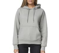 Smith & Solo Hoodie Damen - Kapuzenpullover Frauen Baumwolle Long, mit Kapuze Pullover Sweatshirt Rundhals, Slim Fit Freizeit Sport Langarmshirt, Hoodies Training - Pulli Streetwear Grau XS