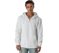 Smith & Solo Hoodie Herren Reißverschluss - Sweatjacke Kapuzenjacke Zipper Kapuzenpullover Hoodies Männer Kapuzenpulli Regular Fit (Weiß XXL)