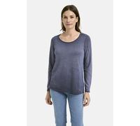 Smith and Soul Regular Fit Longsleeve im Strukturmuster in Marine, Größe XL