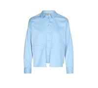 Overlapping Pocket Blouse Blau L