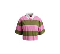 BOXY CROPPD RUGBY T-SHIRT STRIPED XS