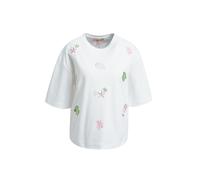 Smith&Soul - Boxy cropped T-shirt Embroideries offwhite - Gr. - L
