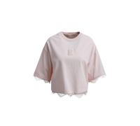 Smith&Soul - Boxy Cropped T-Shirt Lace Hem blush - Gr. - M