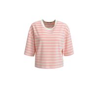 Boxy Cropped Velvet Sweatshirt short sleeve striped Sonstige L