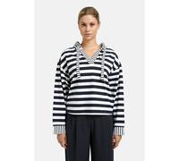 Smith&Soul - Boxy Interlock Hoodie Striped marine - Gr. - XS