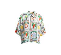 Smith&Soul - Boxy Shirt Collar Blouse Half Slv chili print - Gr. - XL