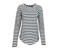Smith & Soul Damen Basic Langarmshirt Streifen mit Raglanärmeln
