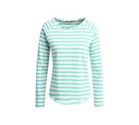 Sweater SMITH & SOUL, Damen, Gr. M, grün (mint), Single Jersey, Material: 100% Baumwolle, gestreift, regular fit normal, Rundhals, Raglanärmel gerader Abschluss, Sweatshirts Sweater (39611346-M) mint