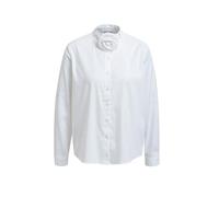 Smith & Soul Damen Langarmbluse mit Blütenrosette am Kragen White, 46