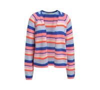 Smith & Soul Damen Offener Kurz-Cardigan mit bunten Streifen Mandarine, M