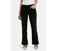 Weite Jeans SMITH & SOUL, Damen, Gr. 31, Länge 32, schwarz, Denim/Jeans, Material: 94% Baumwolle, 6% Elasthan, Abriebeffekte, weit, Jeans (75215624-31) schwarz