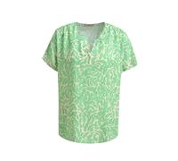 Smith&Soul - Dropped Shoulder V-neck Blouse mint print - Gr. - XL