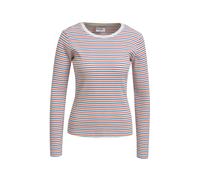 Smith&Soul - Fitted Rib Longsleeve Striped mandarin red - Gr. - S