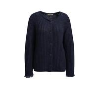 Smith&Soul - Hairy Raglan Cardigan w Fringes marine - Gr. - XL