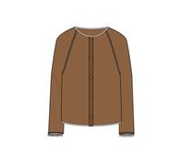 Smith&Soul - Hairy Raglan Cardigan w Fringes toffee - Gr. - L
